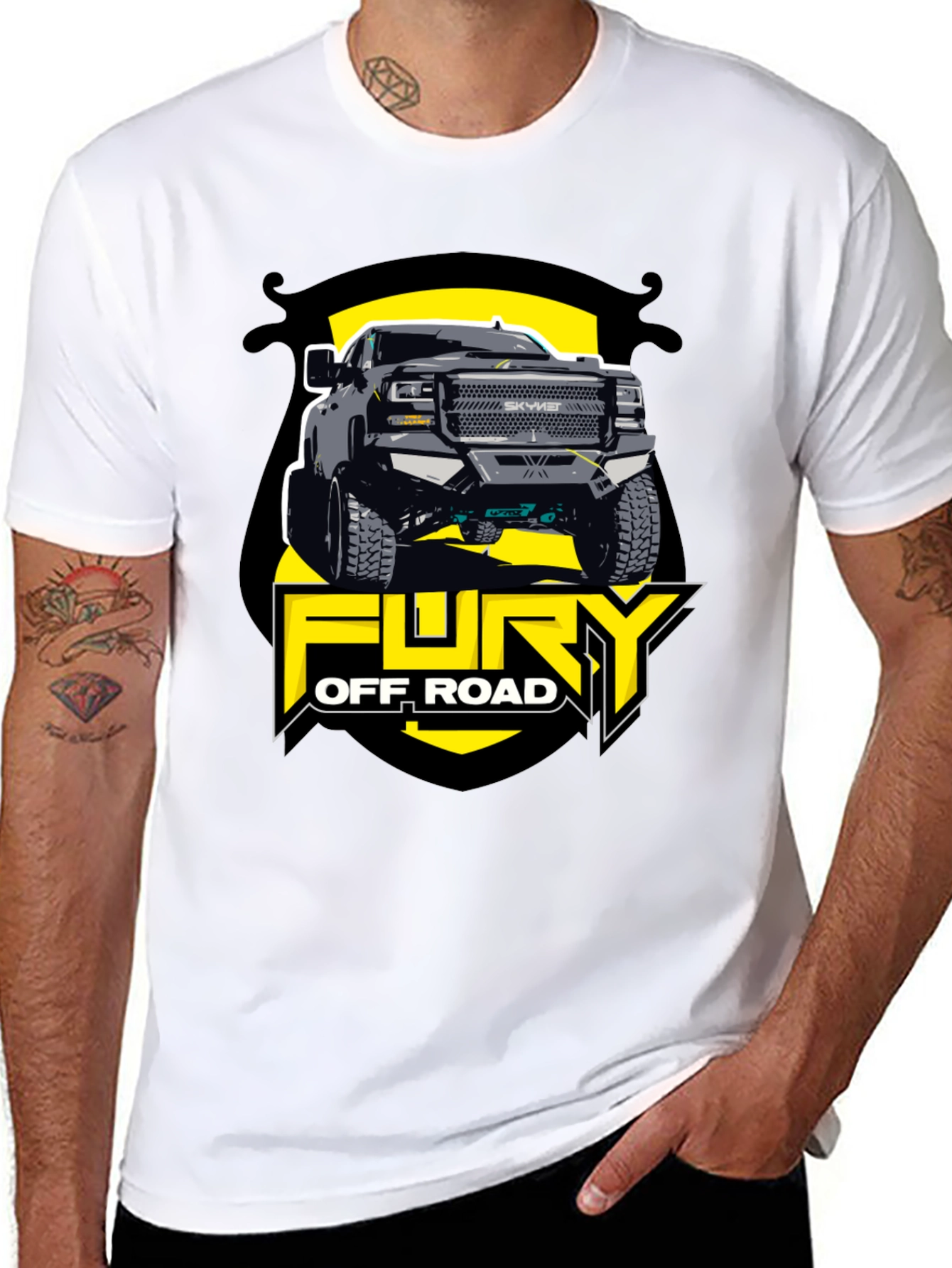 Fury Off Road Truck Graphic Tee - Black