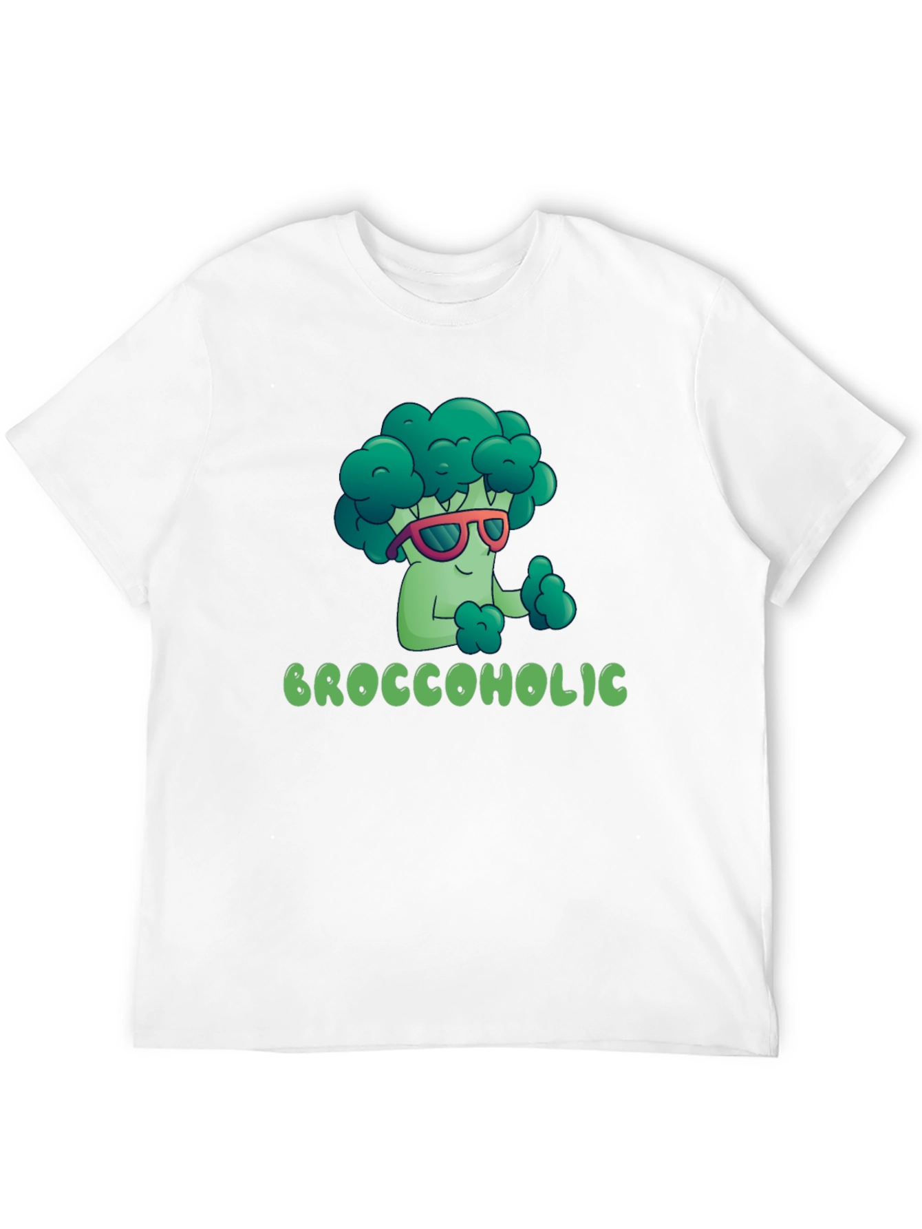 Broccoholic T-Shirt - Funny Broccoli Cartoon Tee