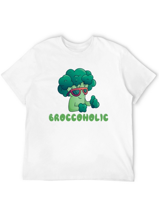 Broccoholic T-Shirt - Funny Broccoli Cartoon Tee
