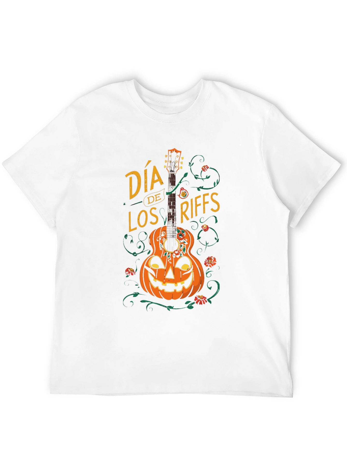 Dia de Los Riffs Halloween Guitar T-Shirt