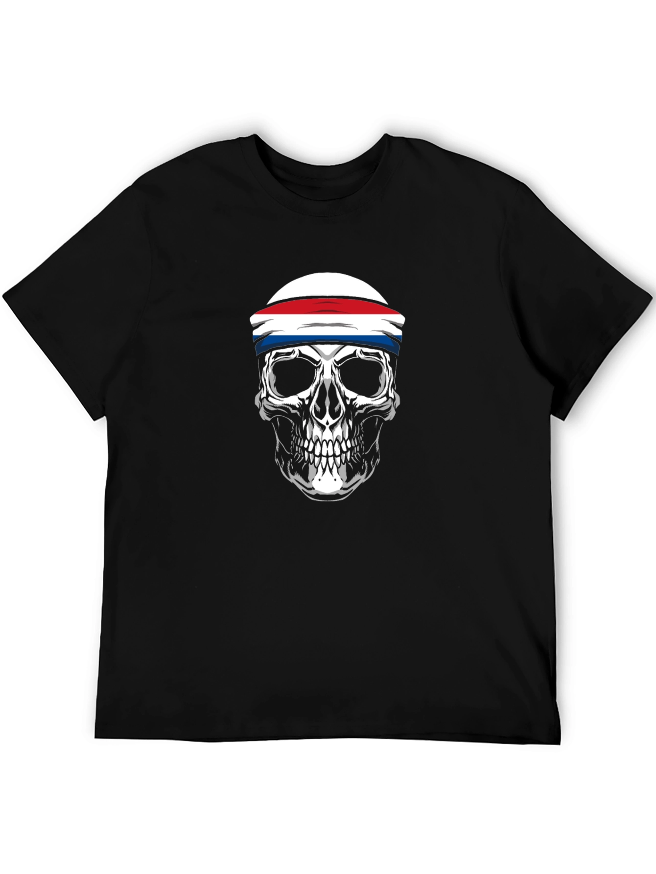 Skull Headband Graphic T-Shirt