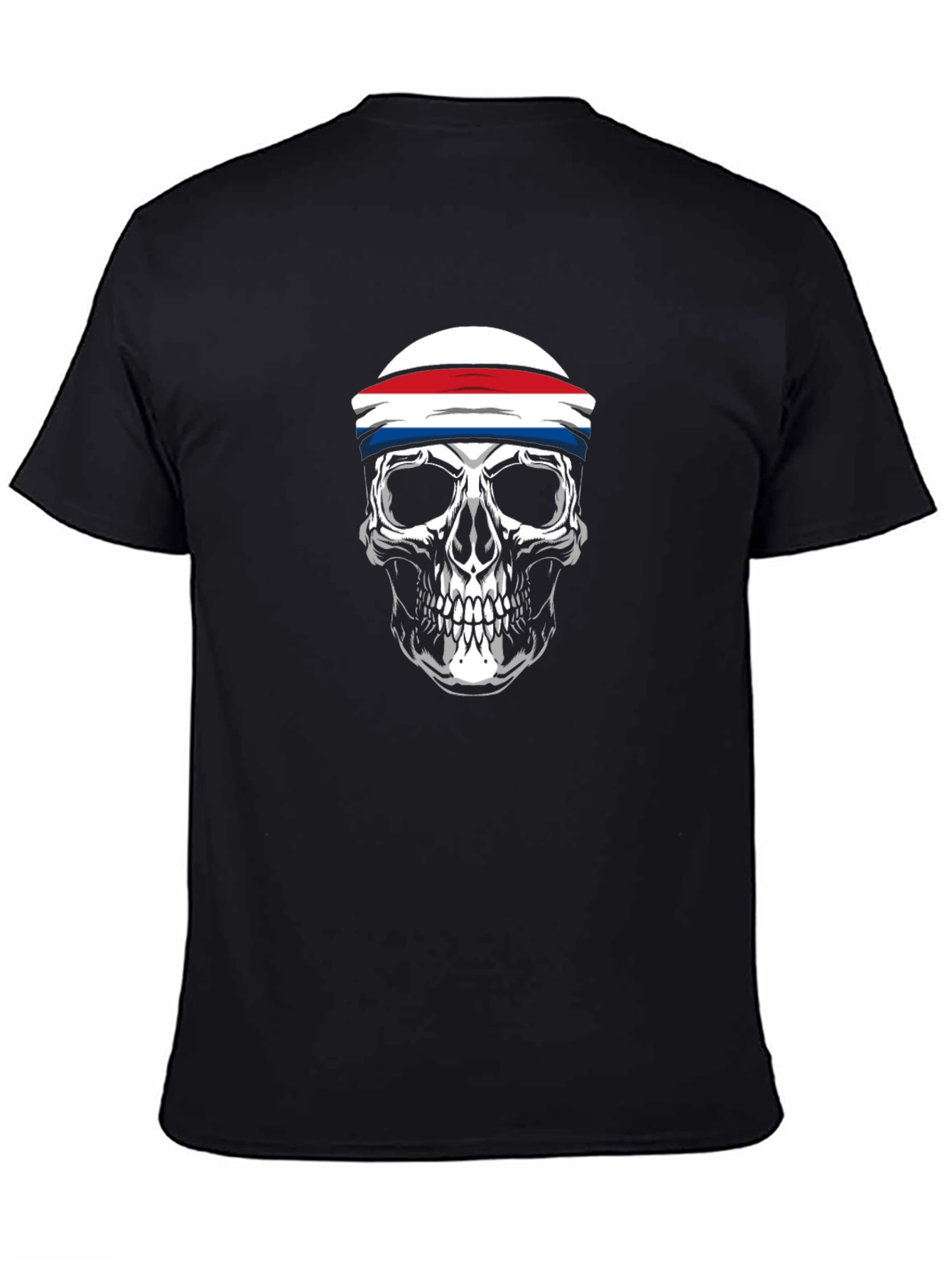 Skull Headband Graphic T-Shirt