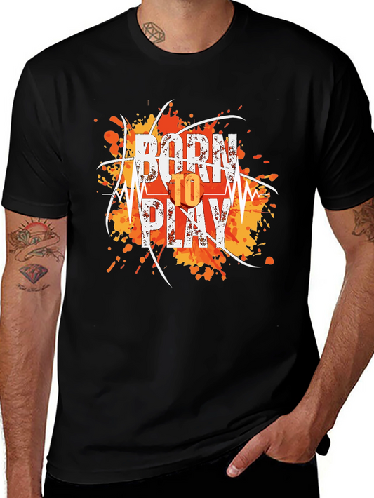 Born to Play Graphic Tee - Sporty Style