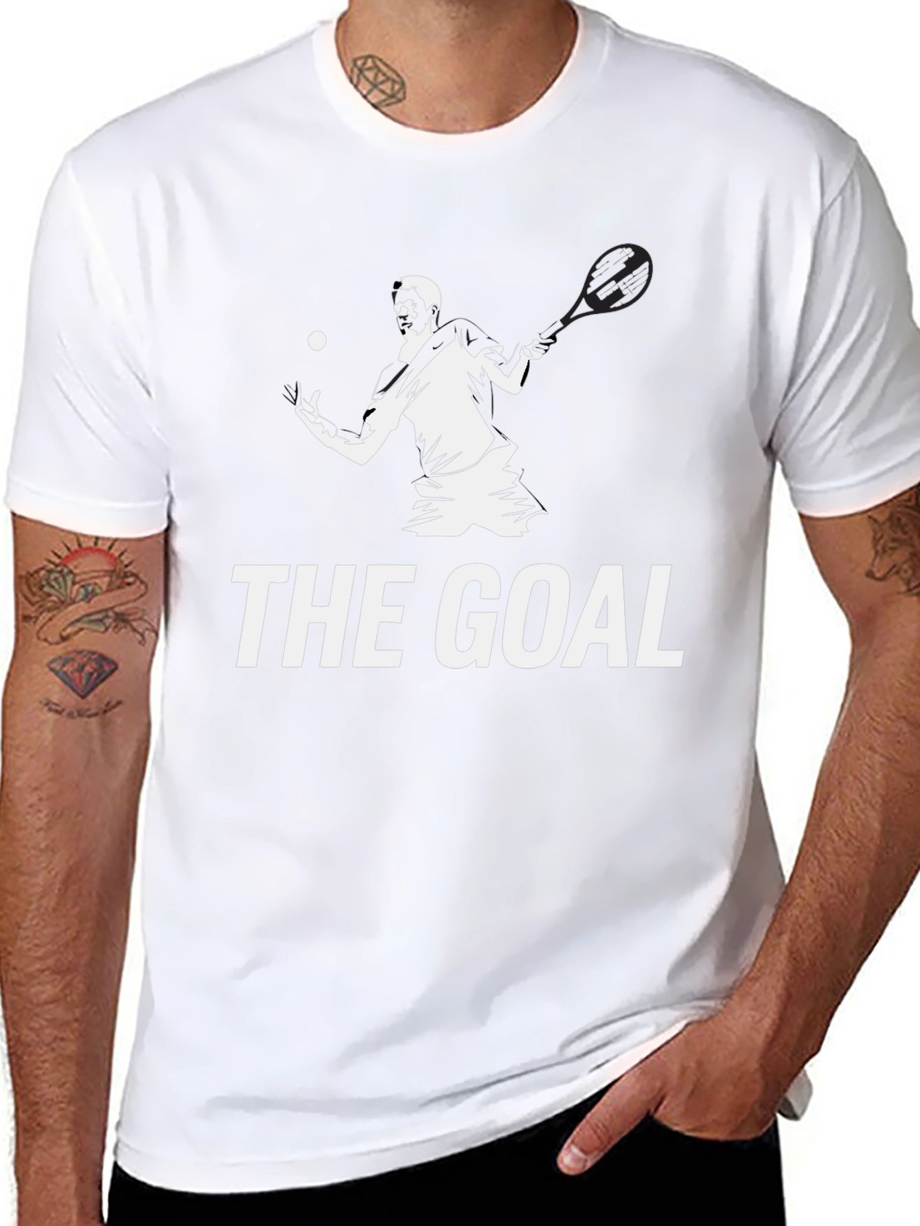 The Goal Graphic Tee - Tennis Player Design