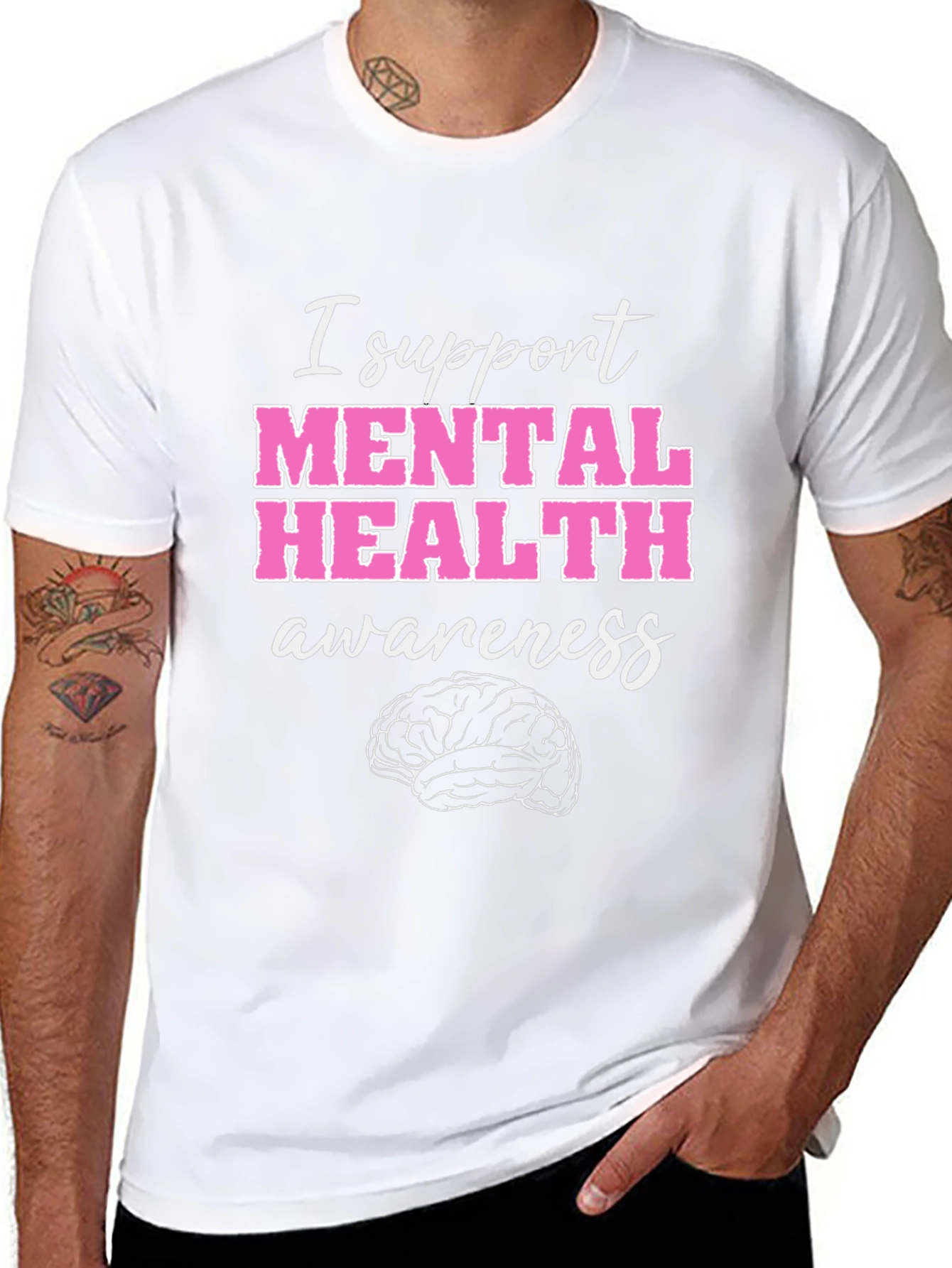 Mental Health Awareness T-Shirt - I Support