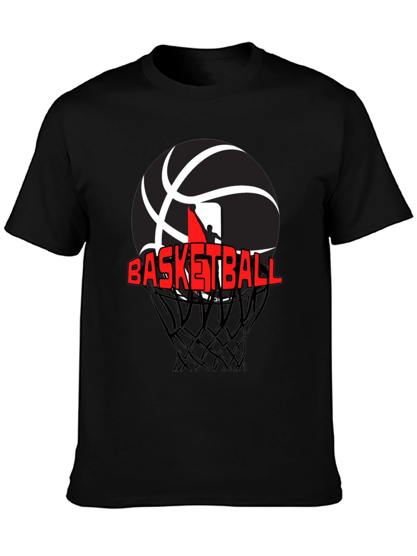 Basketball Graphic T-Shirt - Black