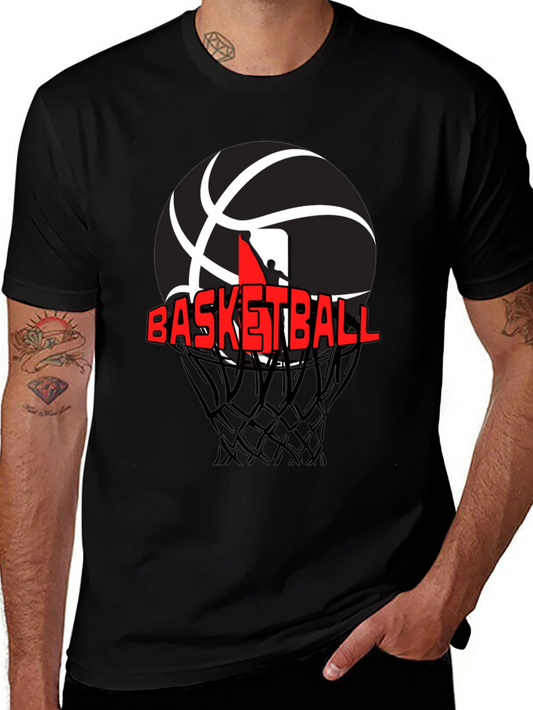 Basketball Graphic T-Shirt - Black