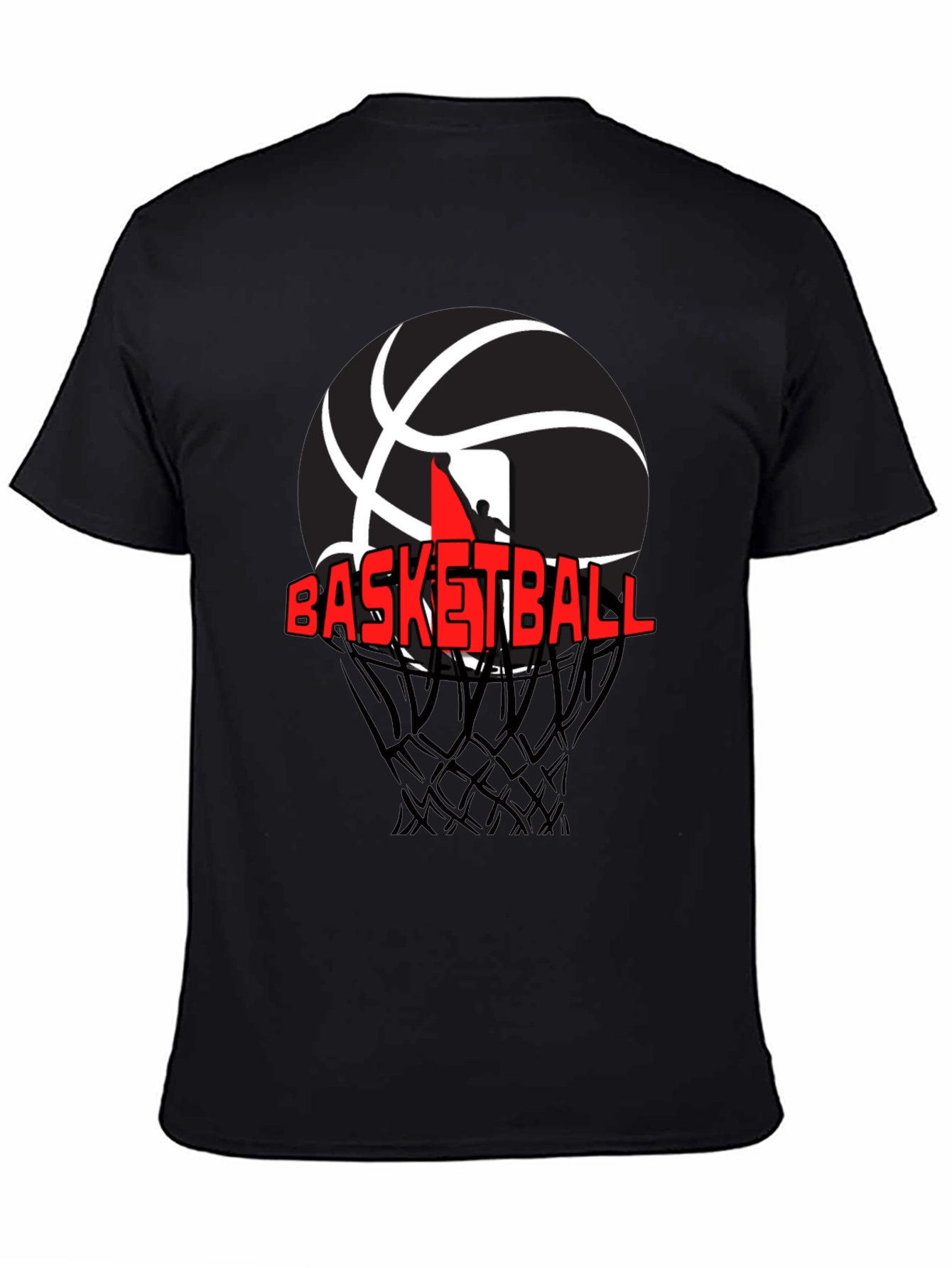 Basketball Graphic T-Shirt - Black