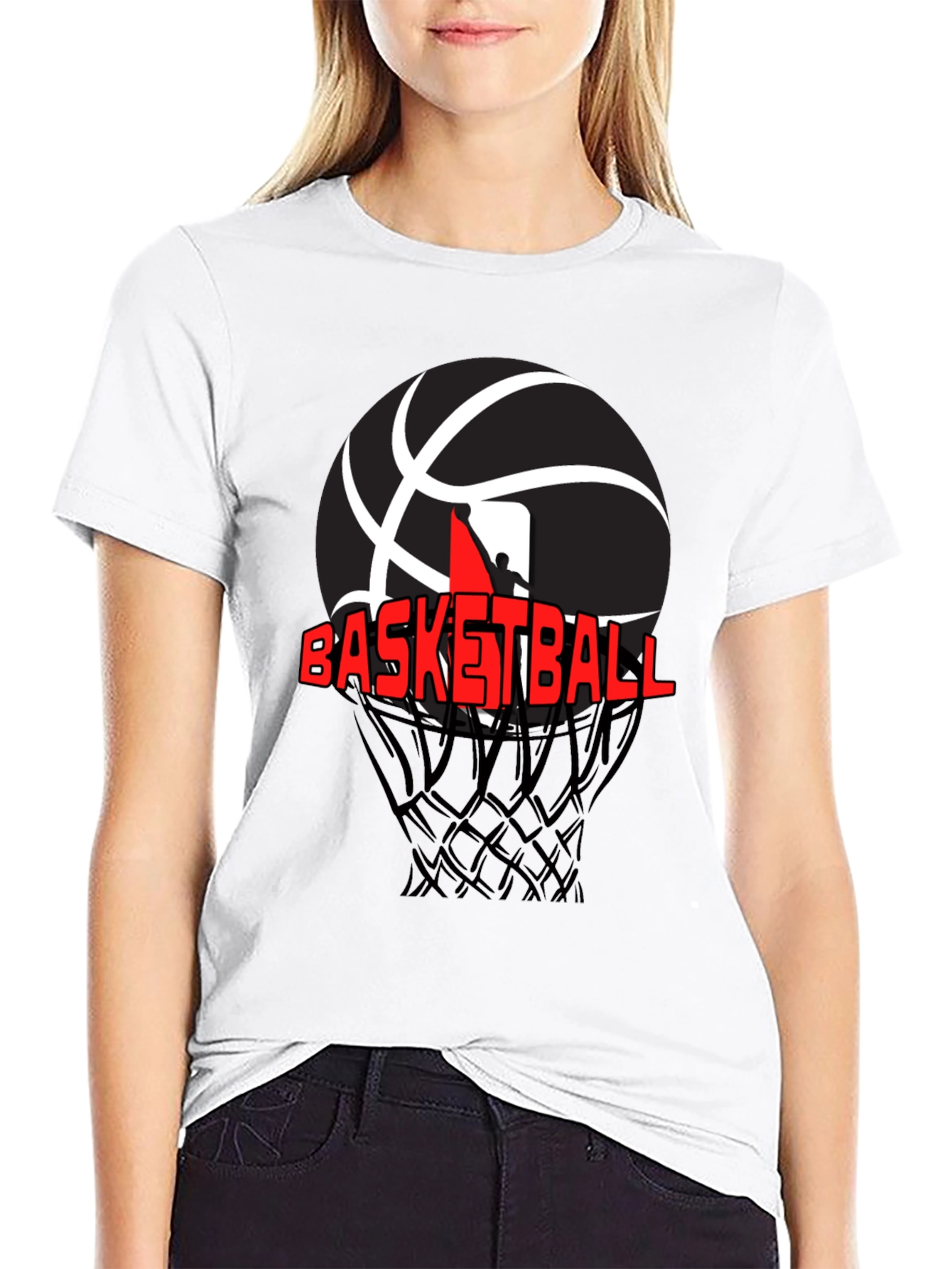 Basketball Graphic T-Shirt - Black
