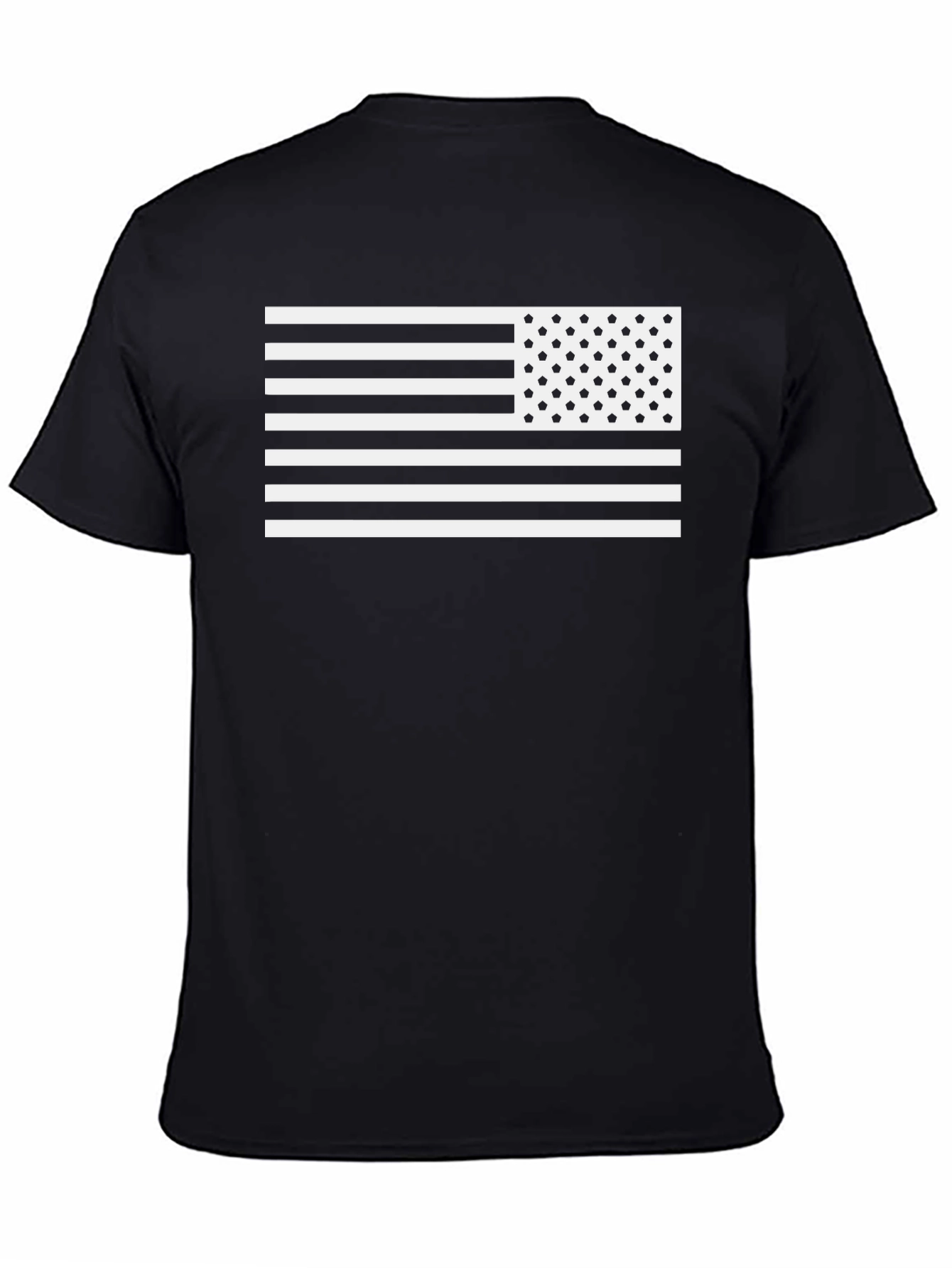Black American Flag Graphic Tee