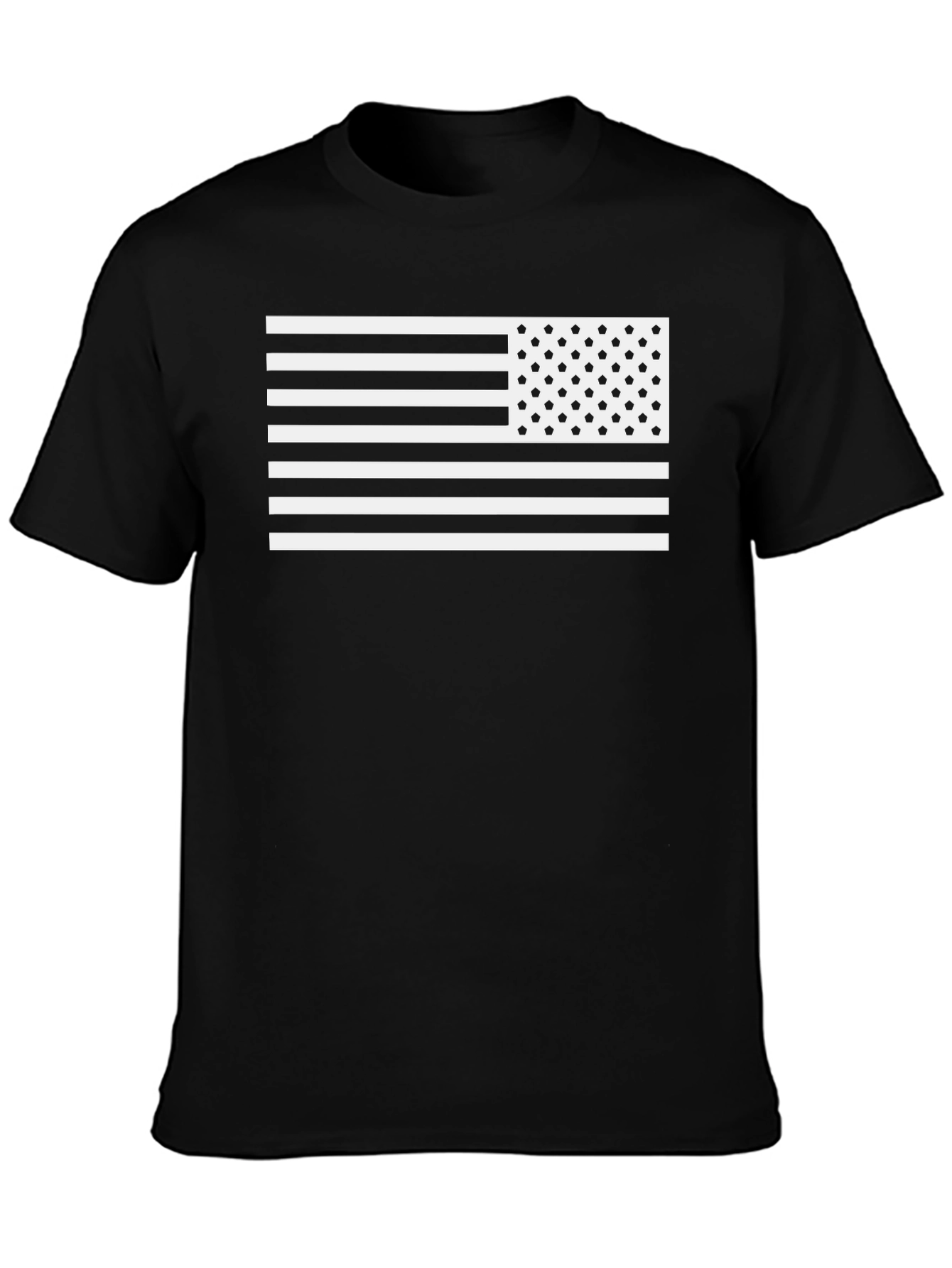 Black American Flag Graphic Tee