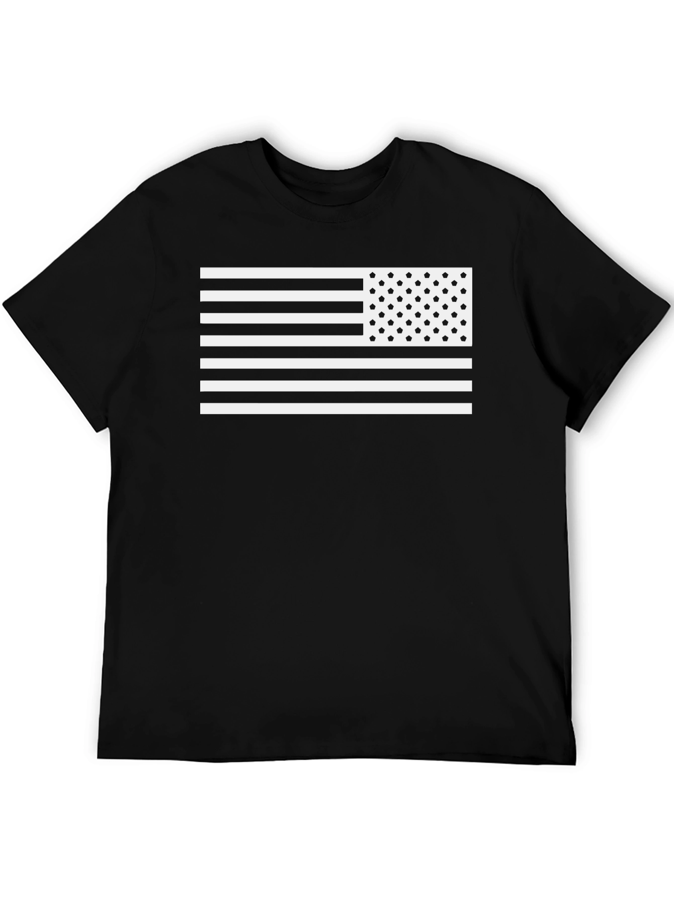 Black American Flag Graphic Tee