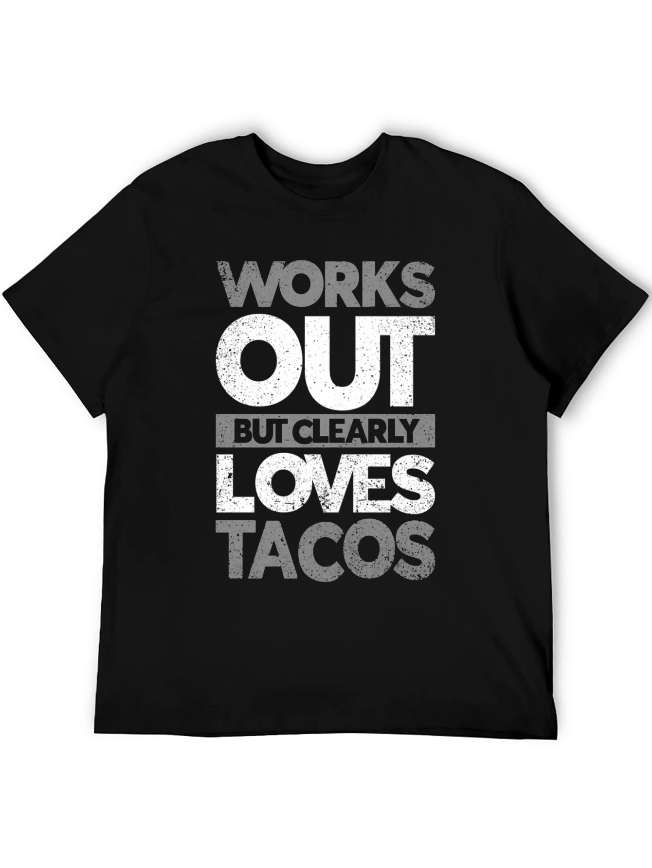 Works Out Loves Tacos Graphic T-Shirt