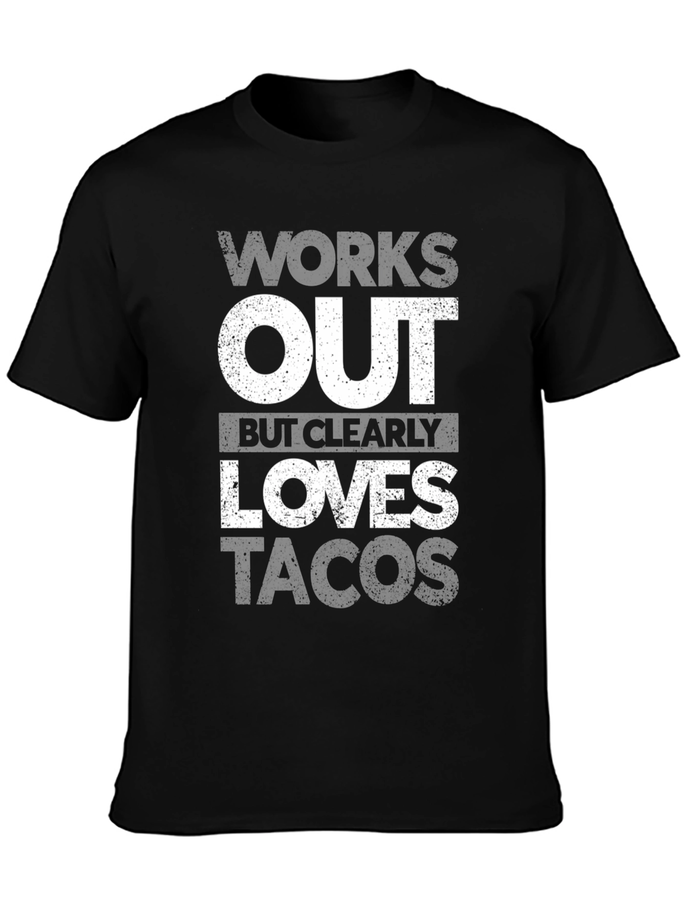 Works Out Loves Tacos Graphic T-Shirt