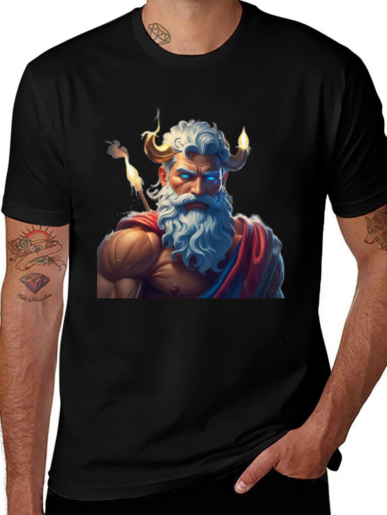 Mythical God Graphic Tee - Unique Design