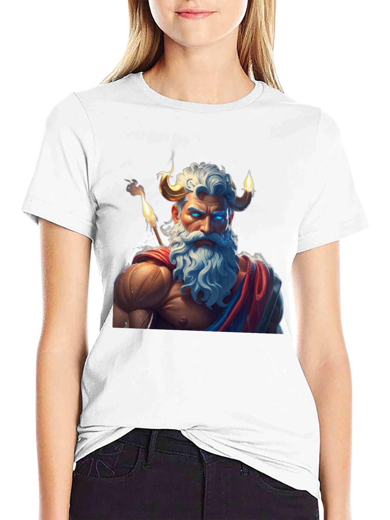 Mythical God Graphic Tee - Unique Design