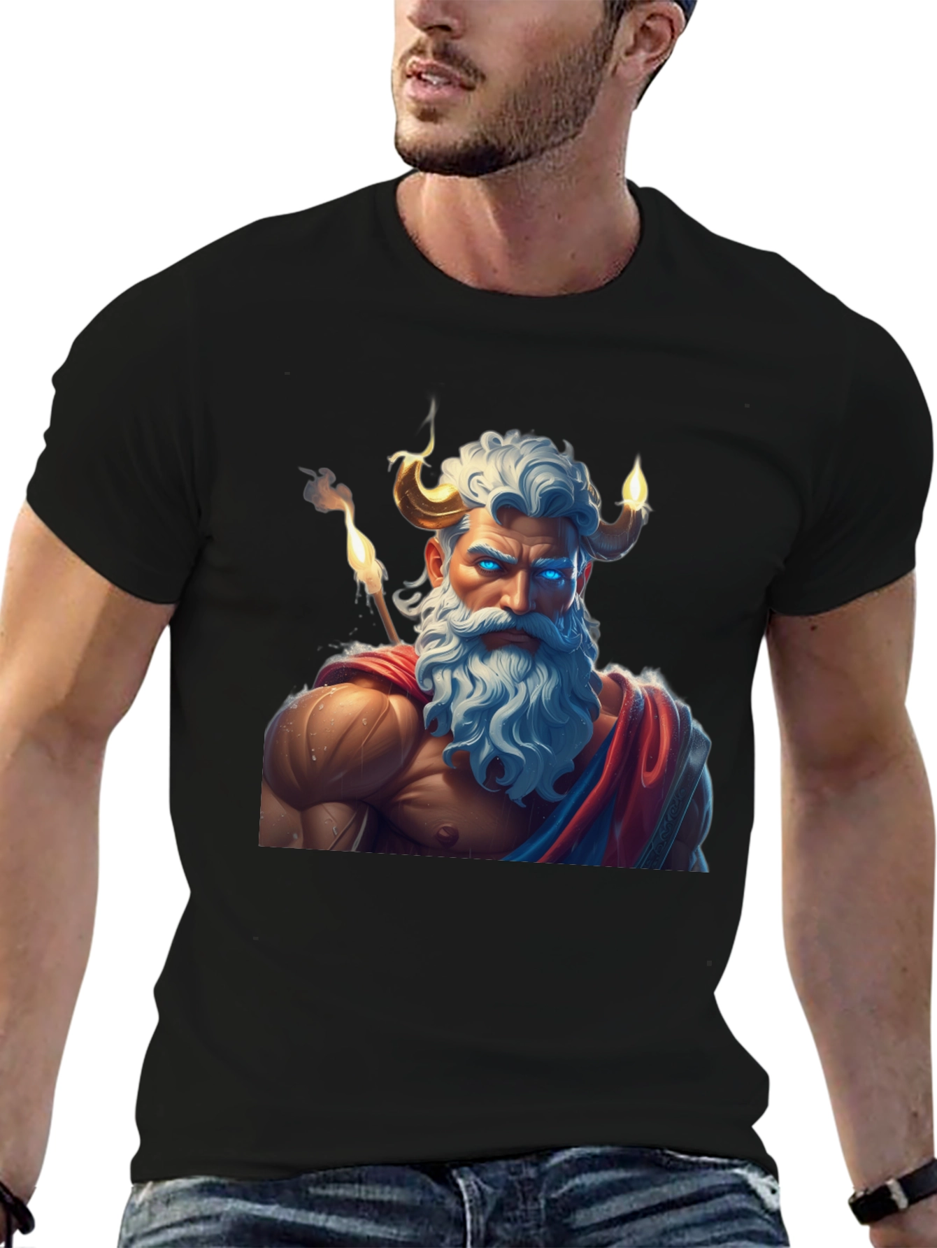 Mythical God Graphic Tee - Unique Design