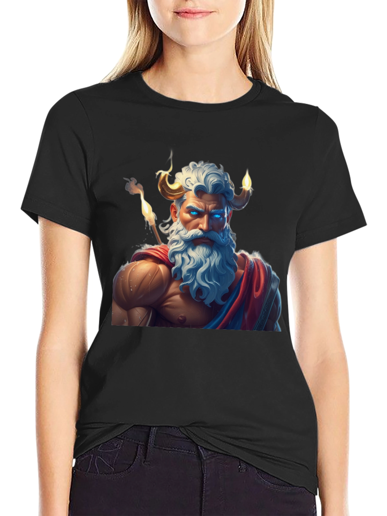 Mythical God Graphic Tee - Unique Design