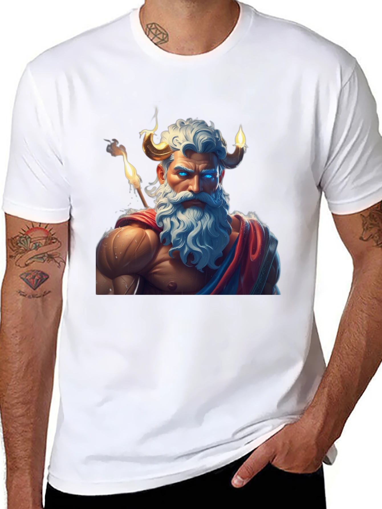 Mythical God Graphic Tee - Unique Design