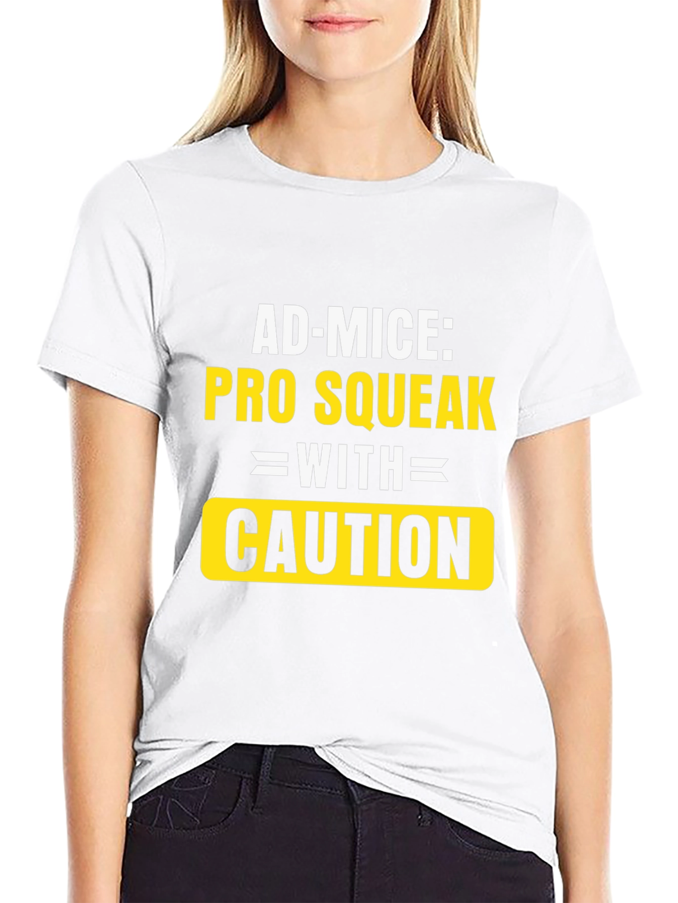 Ad-Mice Pro Squeak With Caution T-Shirt