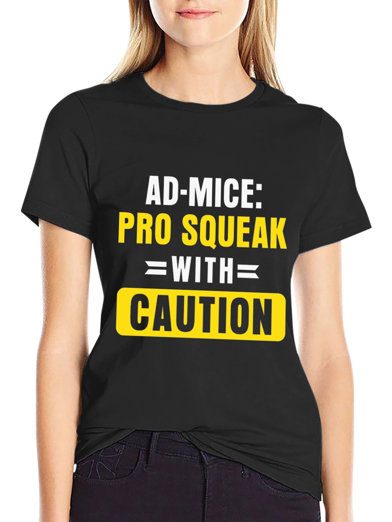 Ad-Mice Pro Squeak With Caution T-Shirt