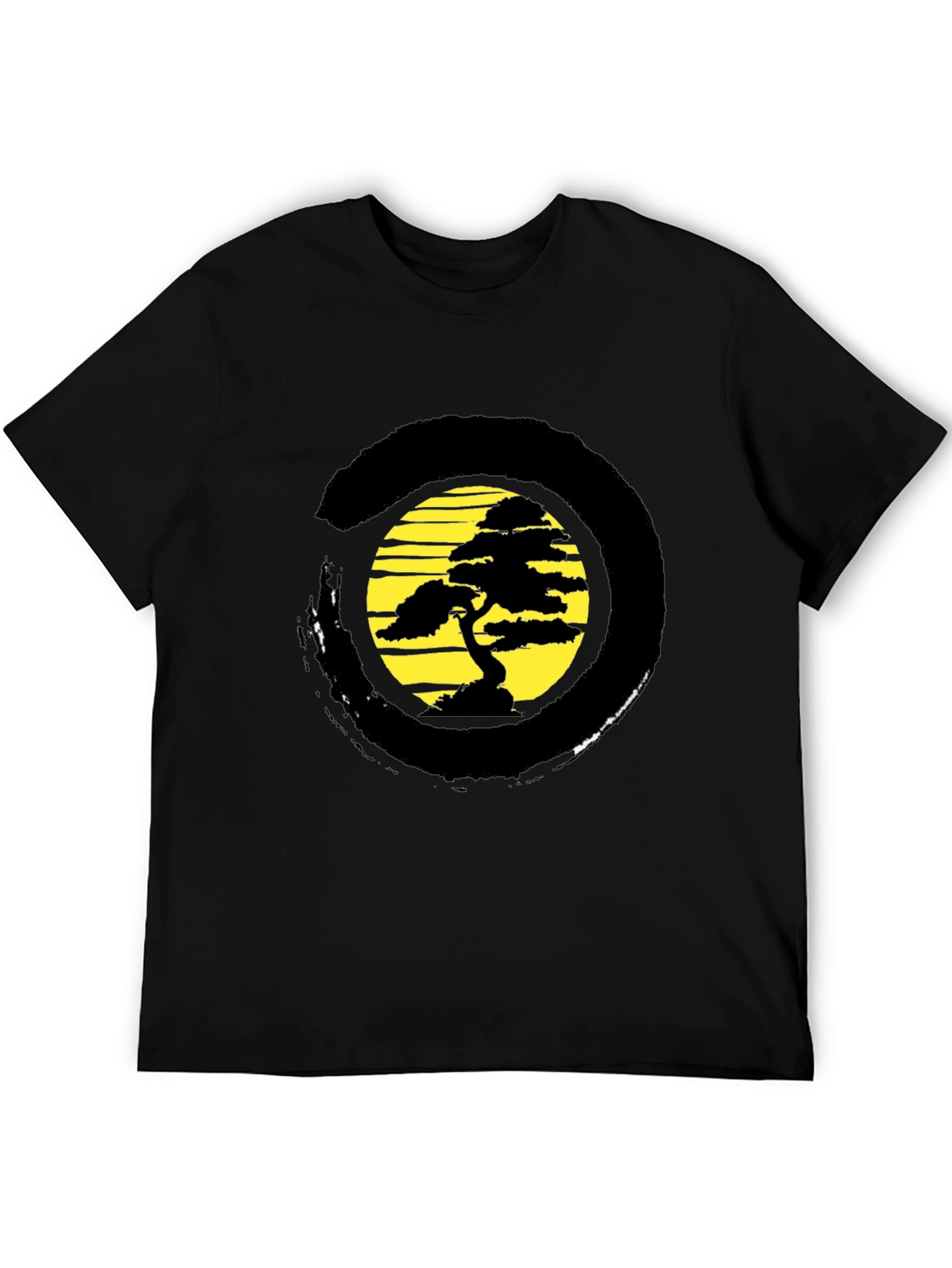 Zen Bonsai Tree Graphic T-Shirt - Relaxed Fit