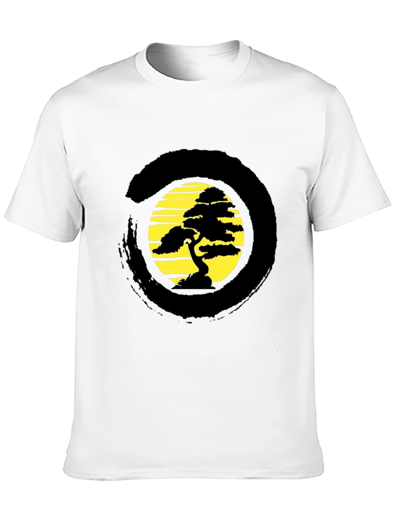 Zen Bonsai Tree Graphic T-Shirt - Relaxed Fit