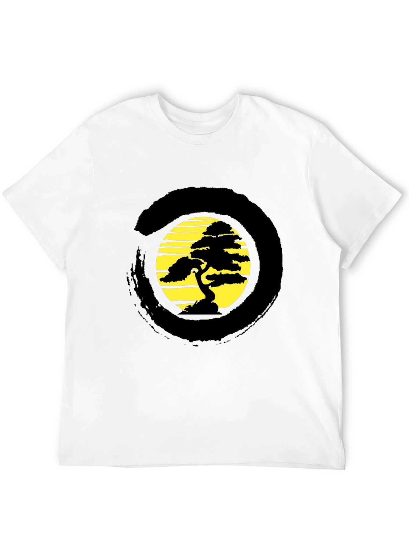 Zen Bonsai Tree Graphic T-Shirt - Relaxed Fit