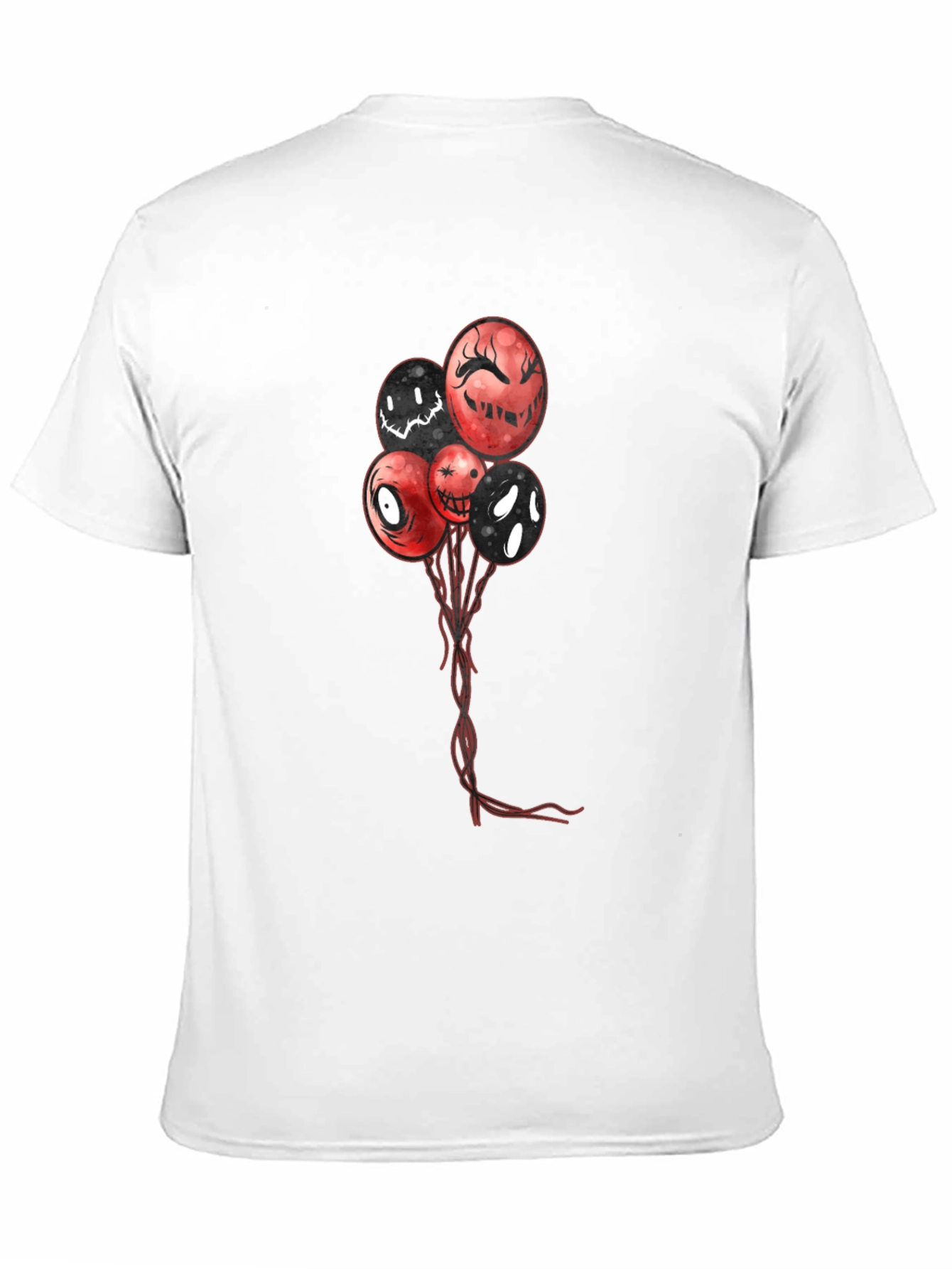 Creepy Balloons Graphic T-Shirt - Mens Black Tee
