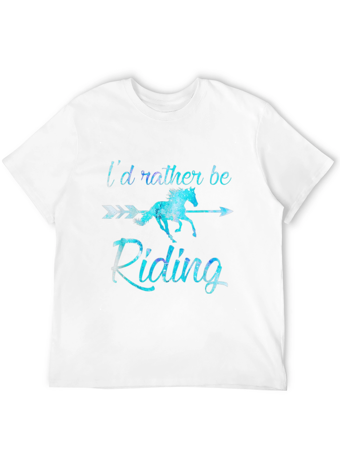 Id Rather Be Riding T-Shirt Horse Lover Tee