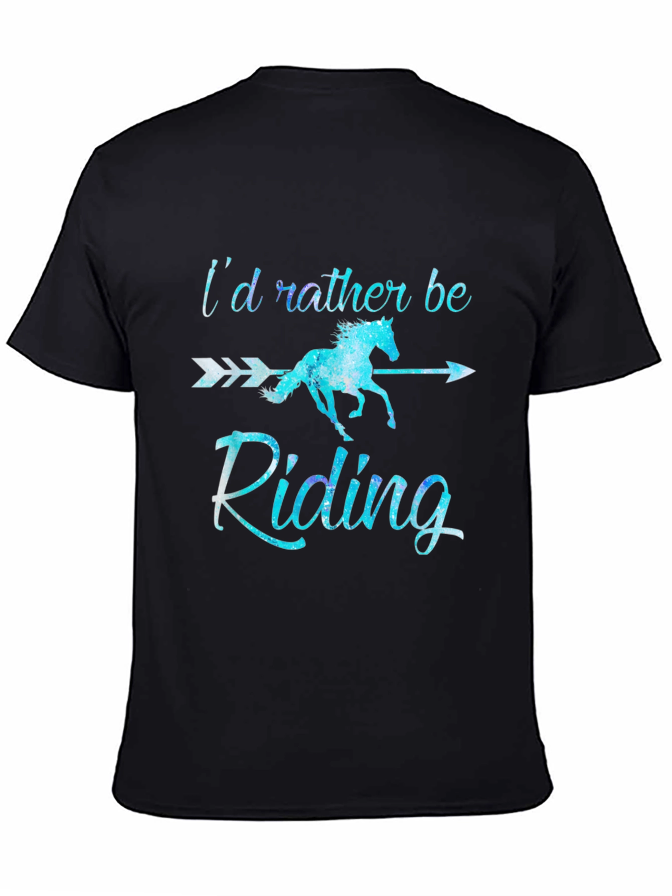Id Rather Be Riding T-Shirt Horse Lover Tee