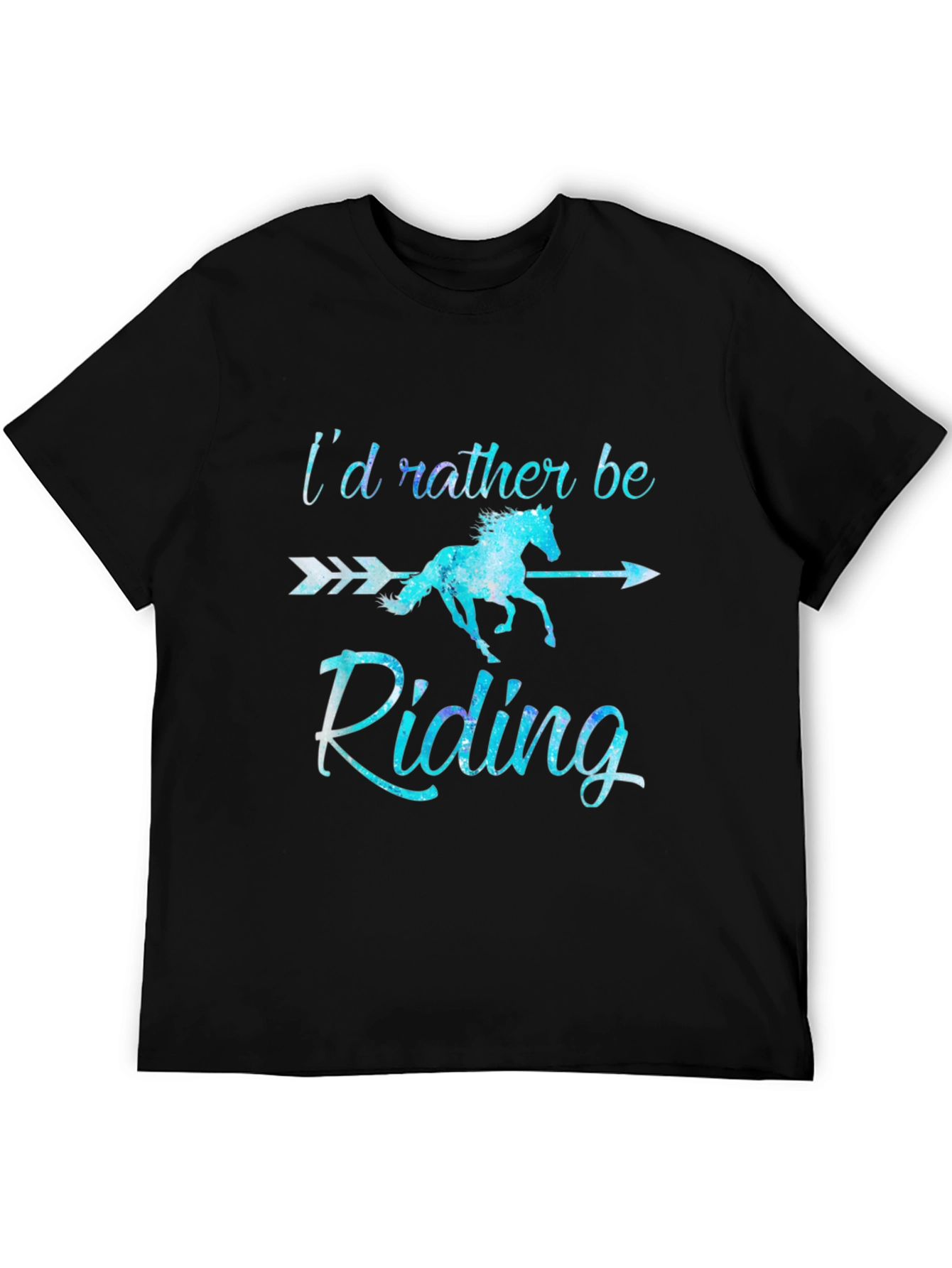 Id Rather Be Riding T-Shirt Horse Lover Tee