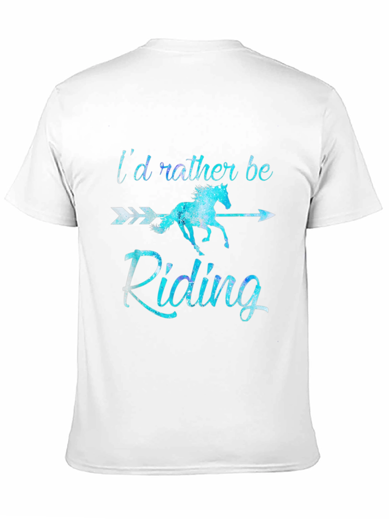 Id Rather Be Riding T-Shirt Horse Lover Tee