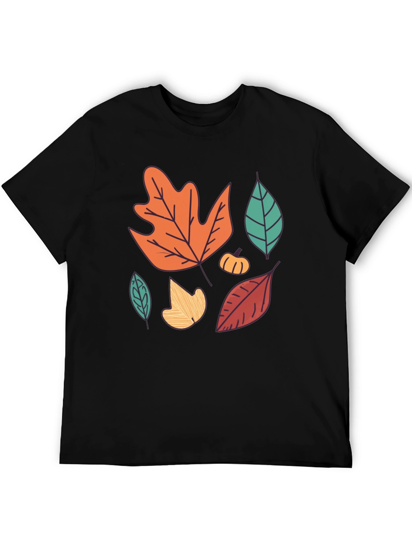 Autumn Leaves Graphic Tee - Fall Season Shirt