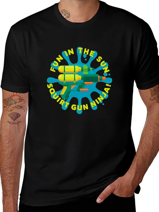 Fun in the Sun Squirt Gun Ninja Graphic Tee