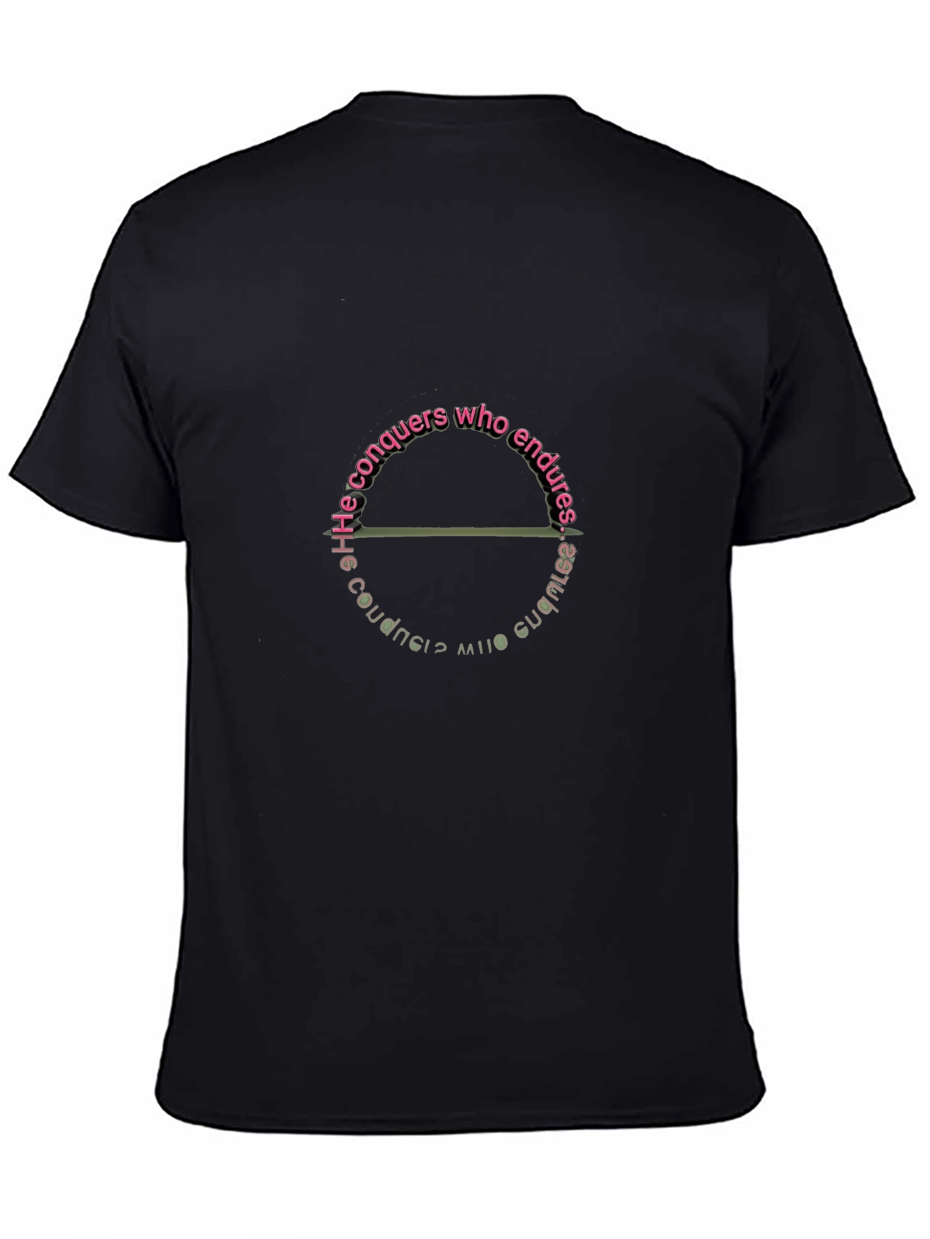 Endures Black T-Shirt - He Conquers