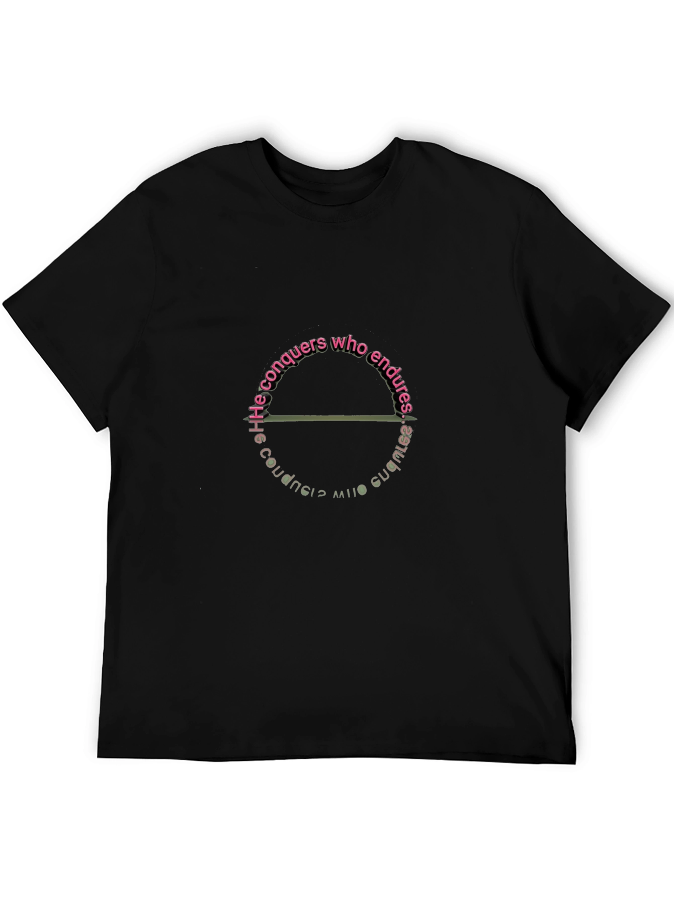 Endures Black T-Shirt - He Conquers