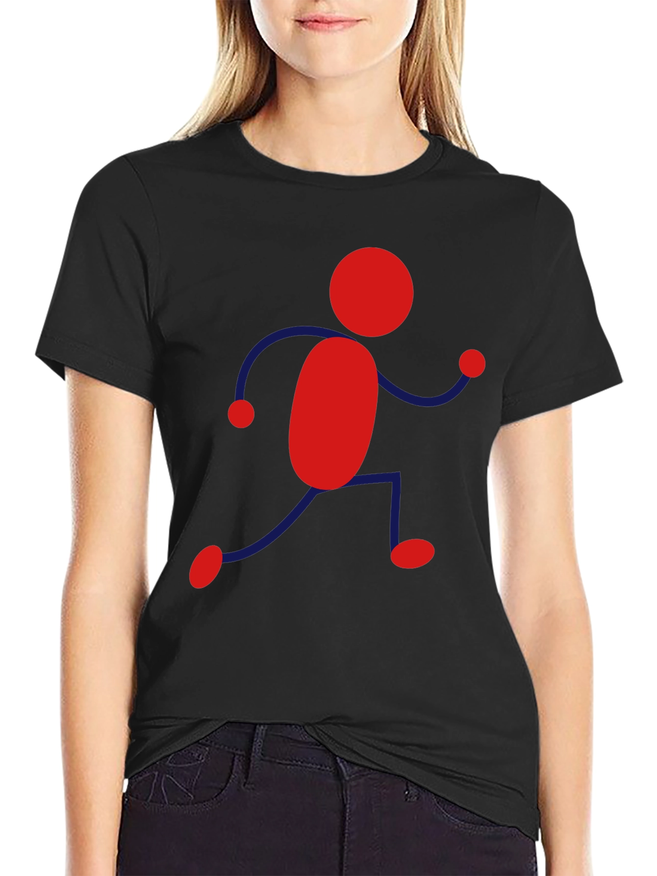 Funky Stick Figure Graphic Tee - Casual Style