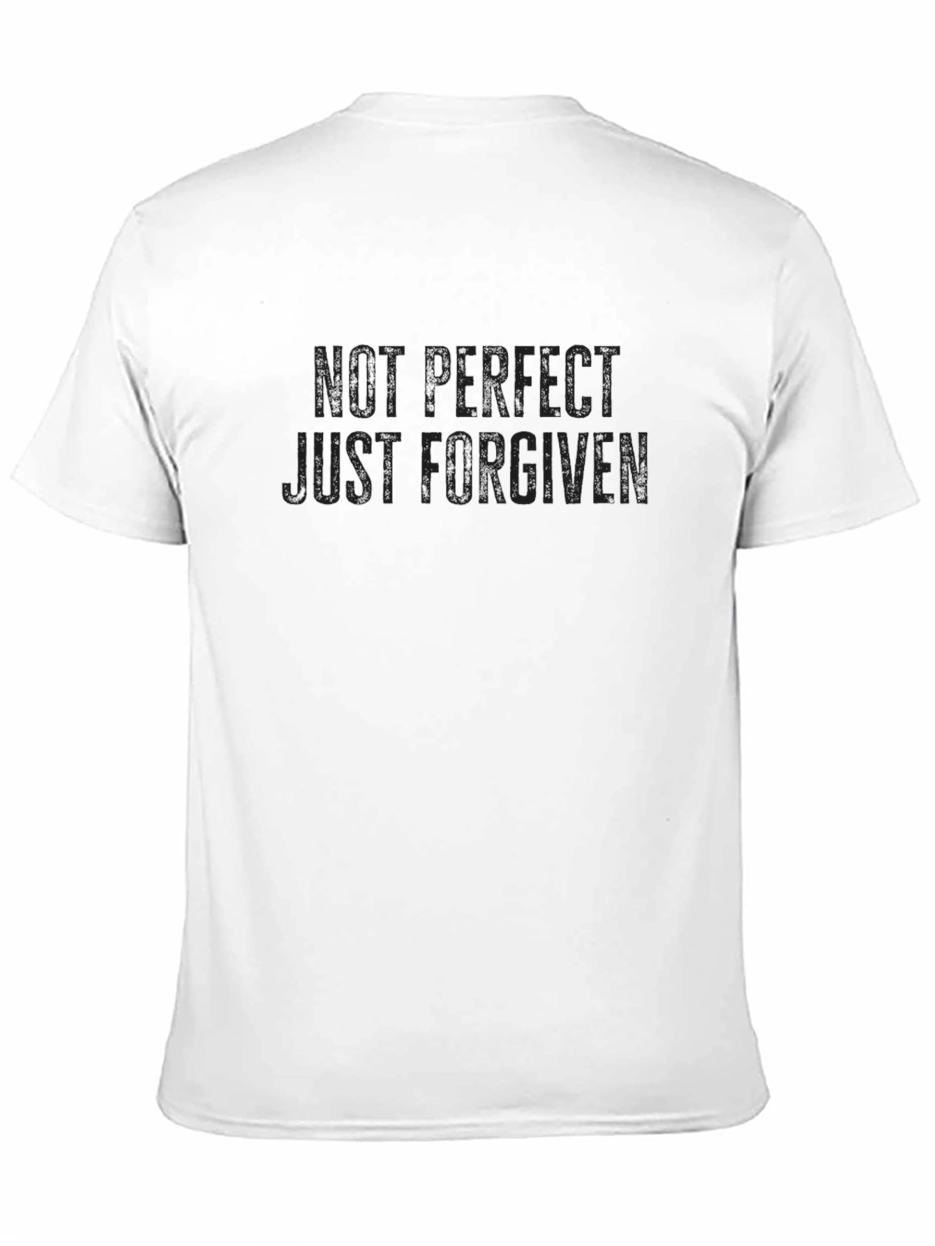 Not Perfect Just Forgiven Black T-Shirt