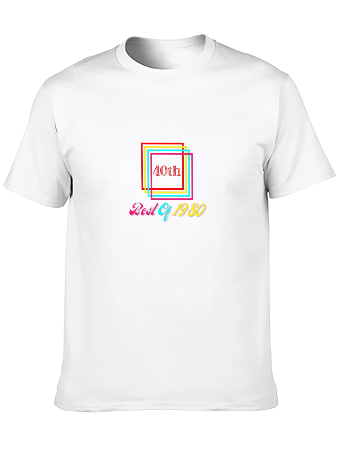 40th Best of 1980 Black T-Shirt