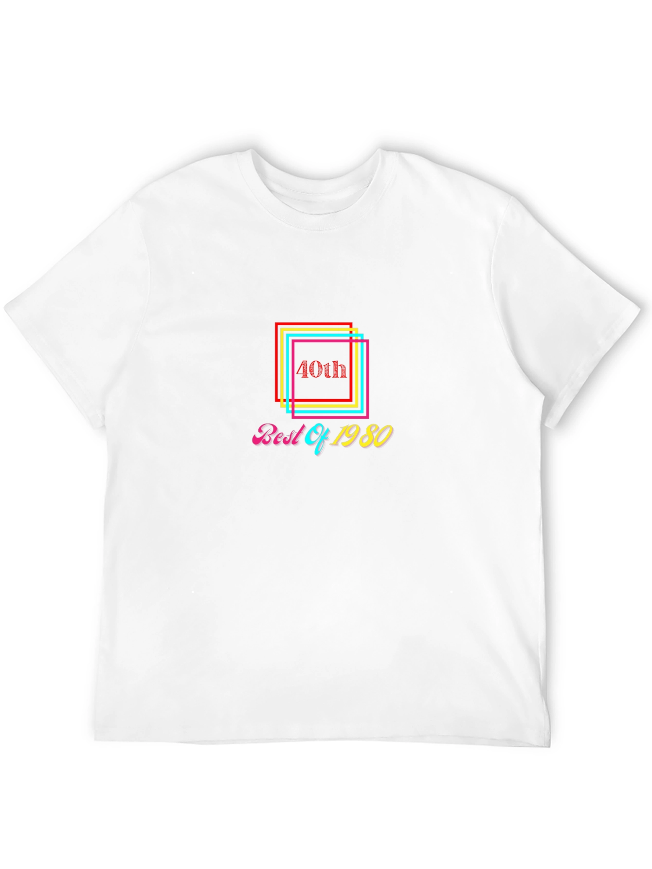 40th Best of 1980 Black T-Shirt