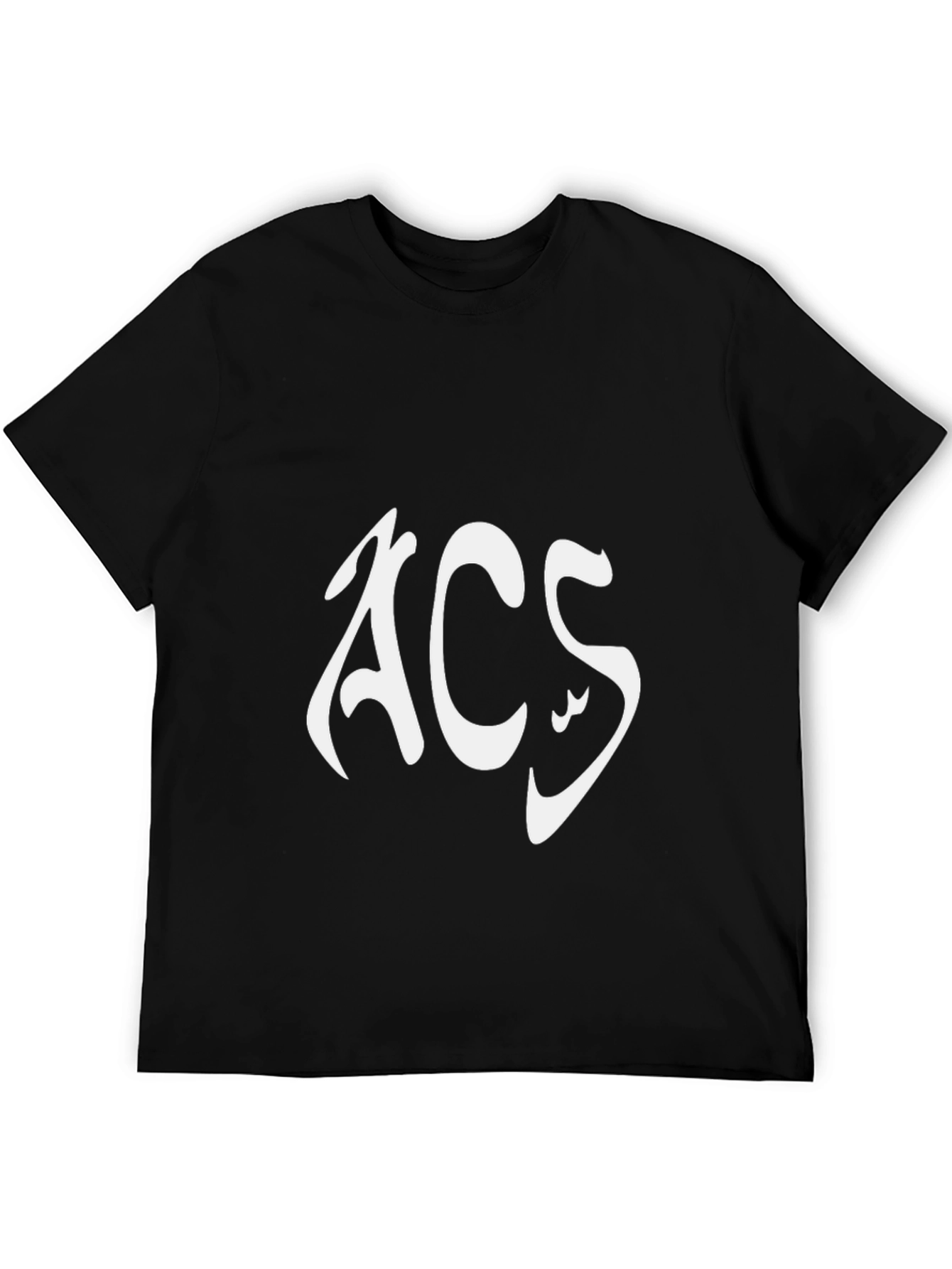 ACS Graphic Tee - Stylish Black Cotton Blend T-Shirt