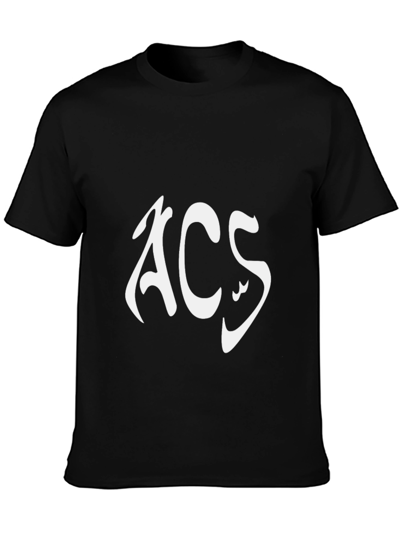 ACS Graphic Tee - Stylish Black Cotton Blend T-Shirt