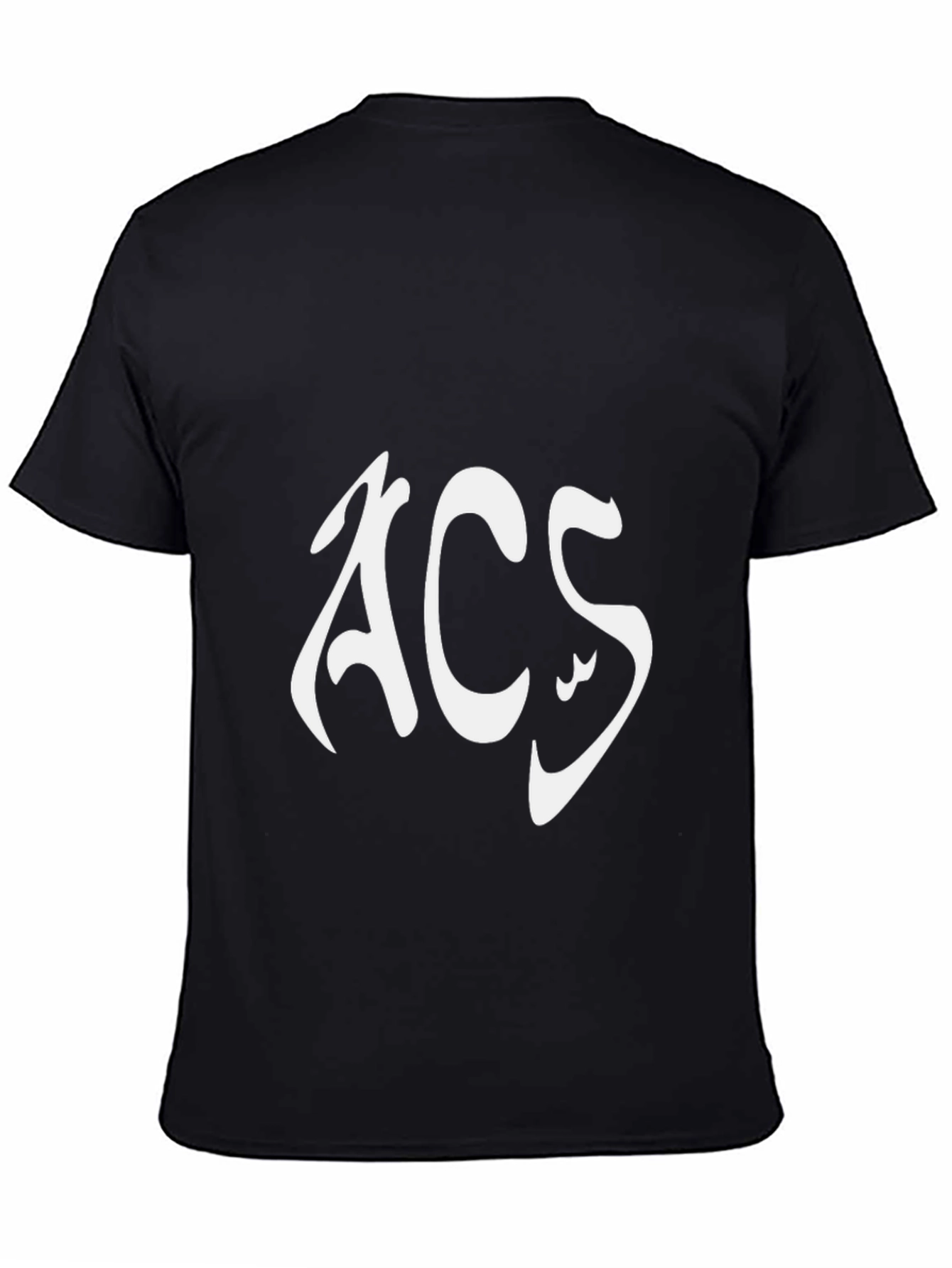 ACS Graphic Tee - Stylish Black Cotton Blend T-Shirt