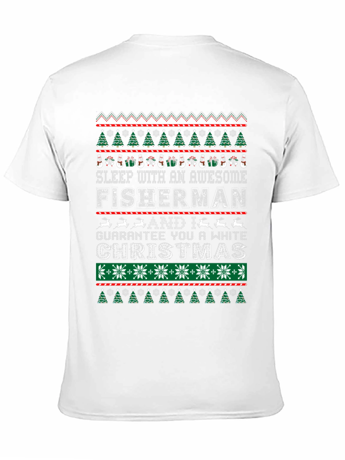 Awesome Fisherman Christmas Tee