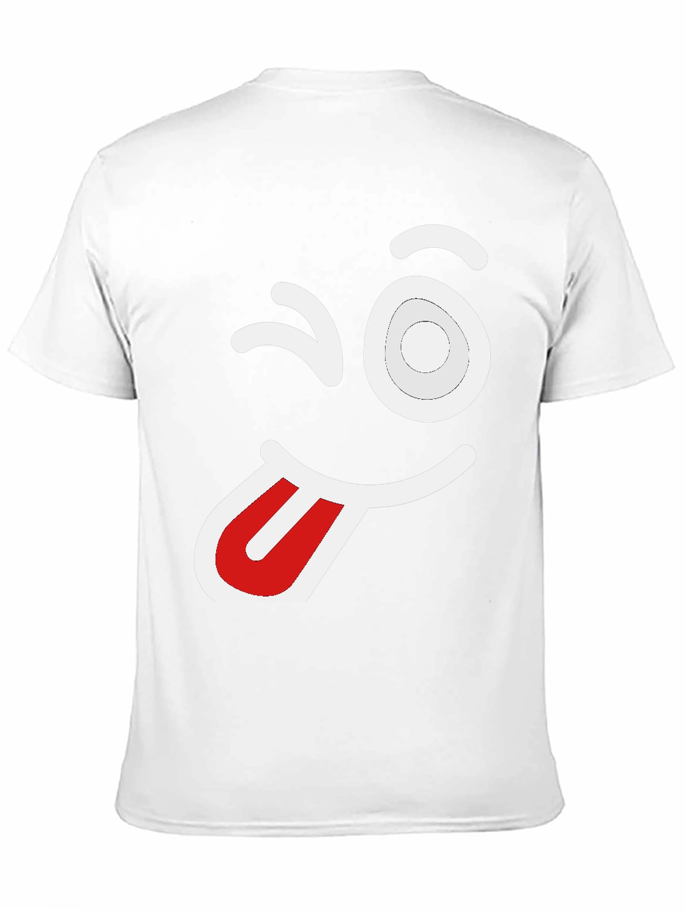 Winking Face Graphic Tee - Fun & Playful