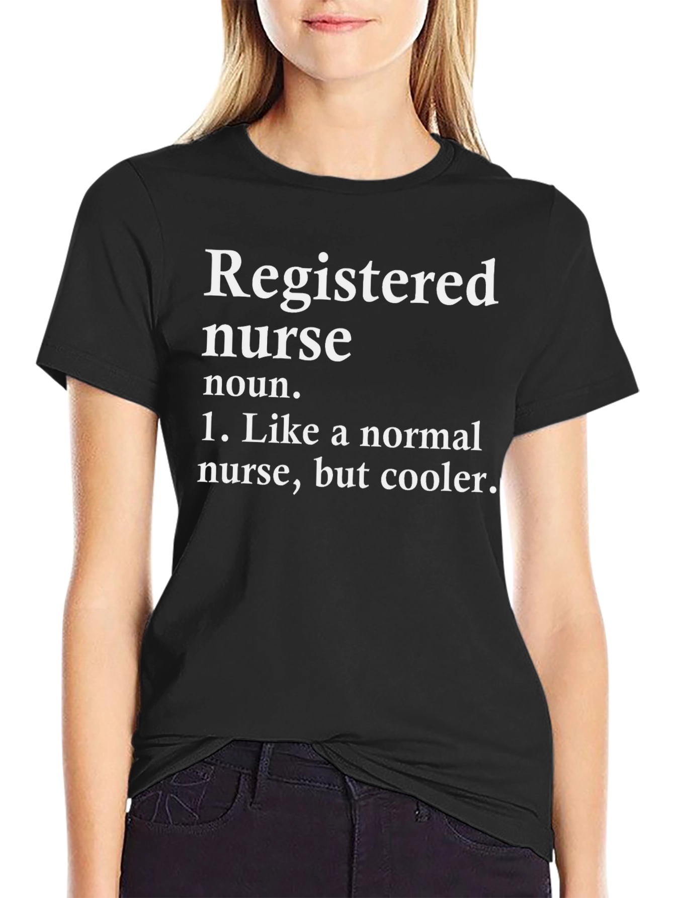Registered Nurse Definition Black T-Shirt