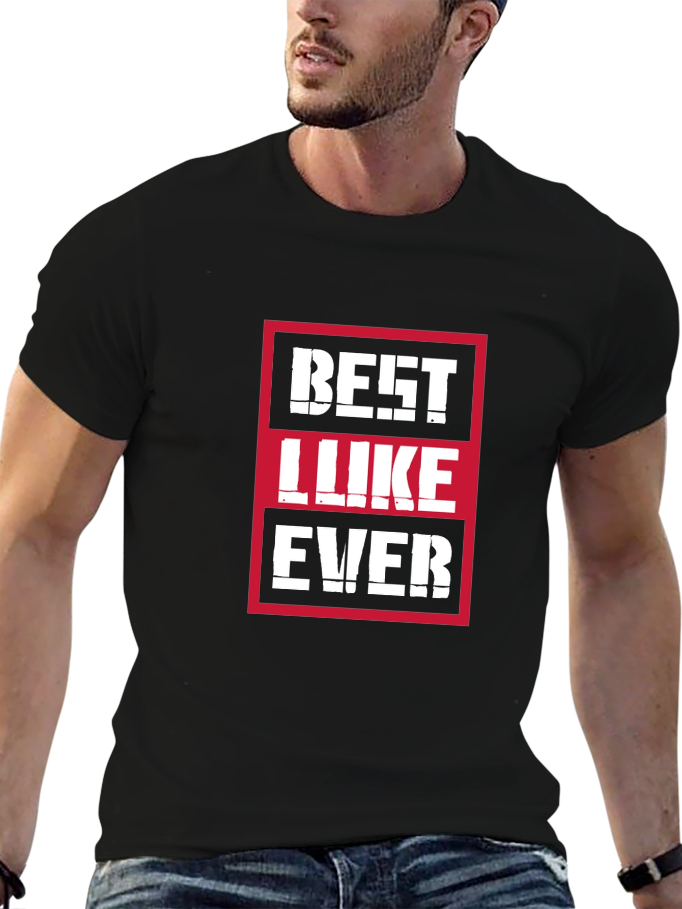 Best Luke Ever Graphic T-Shirt - Black