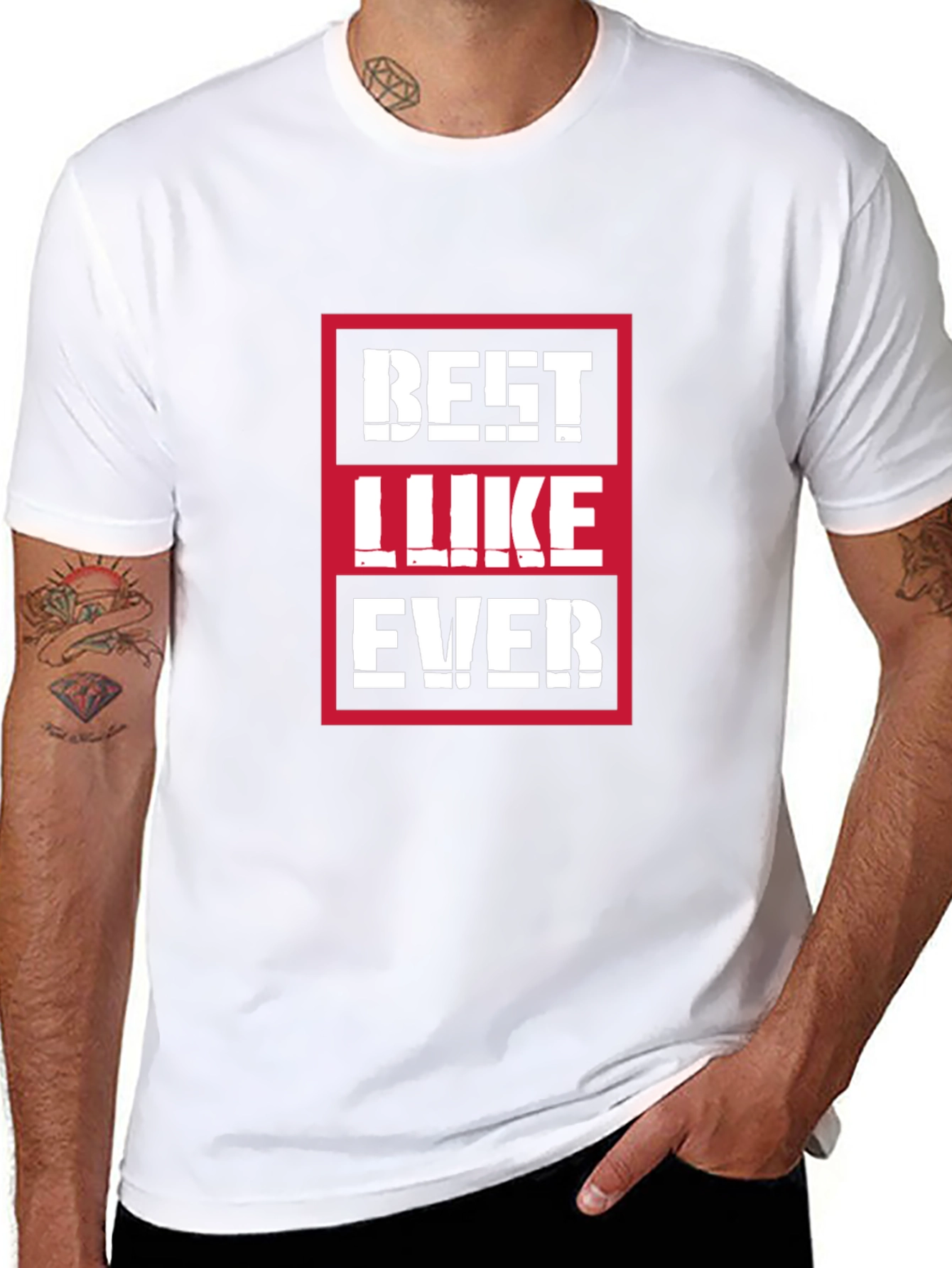 Best Luke Ever Graphic T-Shirt - Black