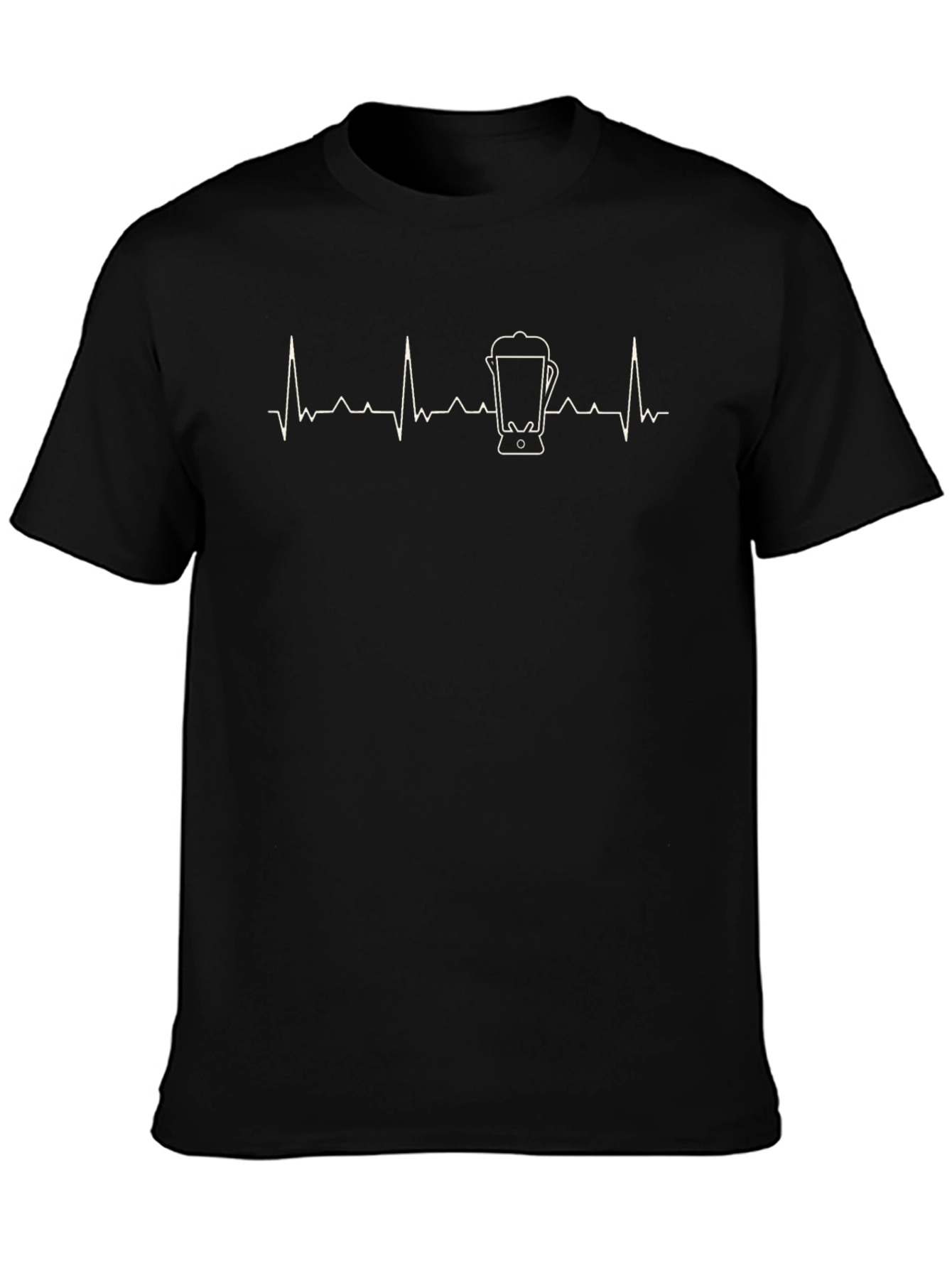 Blender Heartbeat T-Shirt - Black Crew Neck